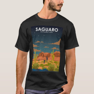 Camiseta Saguaro National Park Vintage - Viagem mínima de r