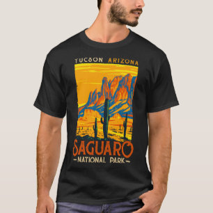 Camiseta Saguaro US National Park Lover Tucson Arizona Vint