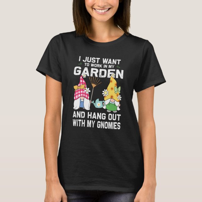 Camiseta Sai com minha estátua Gnomie Gnomie Gnomie Gnomie  (Frente)