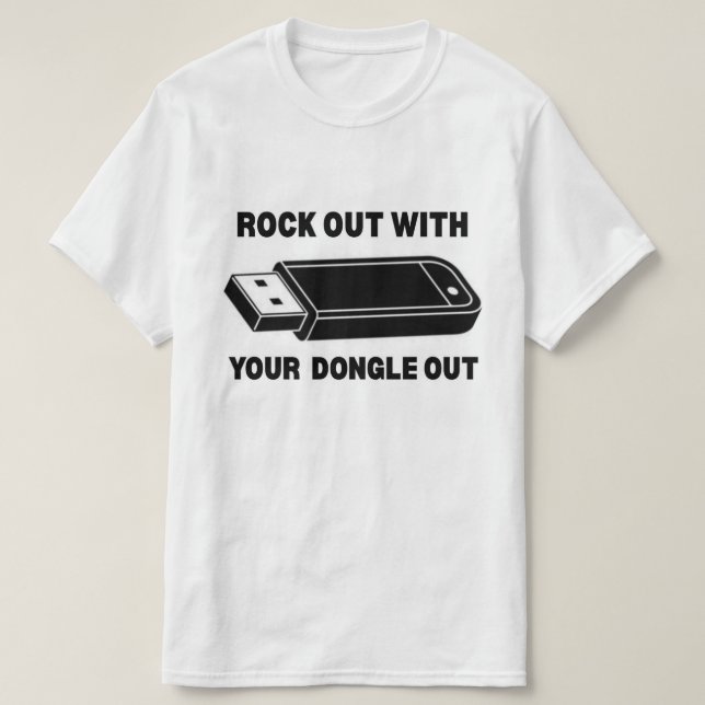 Camiseta Sai Com Seu Dongle Fora (Frente do Design)