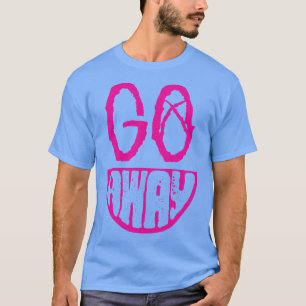 Camiseta Sai da frente de sorriso sarcástico simples