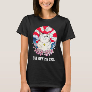 Camiseta Sai da Minha Cauda Humor de Gato Gatinhos Dicas d