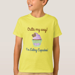 Camiseta Sai da Minha Frente! Estou Comendo Cupcakes!