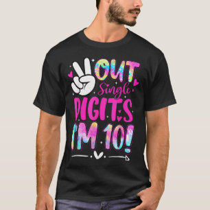 Camiseta Sai da Paz Dígitos Simples EU TENHO 10 Anos 10º