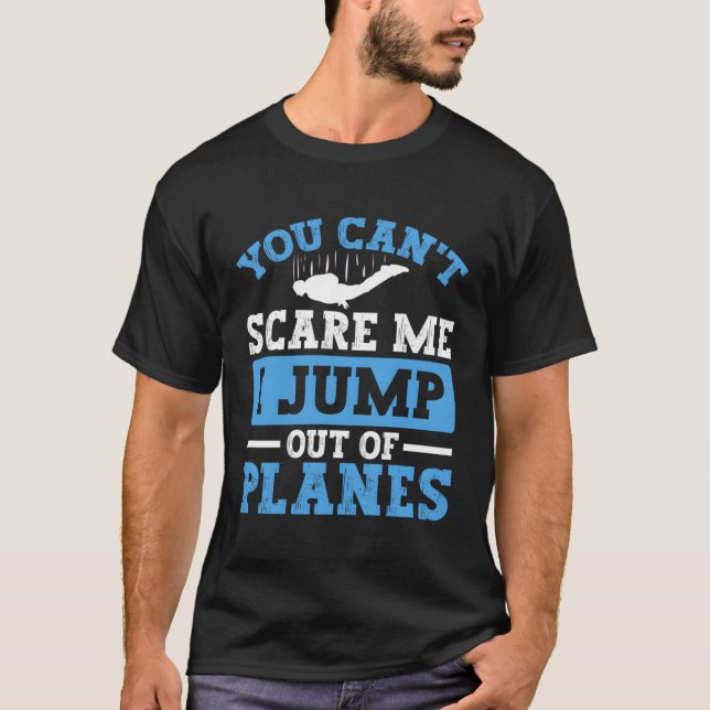 Camiseta Saí De Aviões Para Skydivers E Paraquedas (Frente)