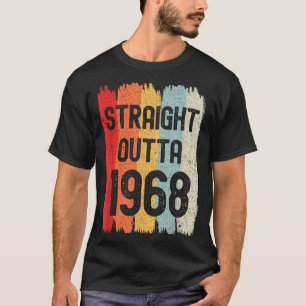 Camiseta Sai direto de 1968 Aniversário engraçado retrô Inc