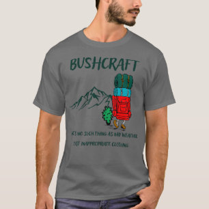 Camiseta Saia Clássica Minimalista da Bushcraft