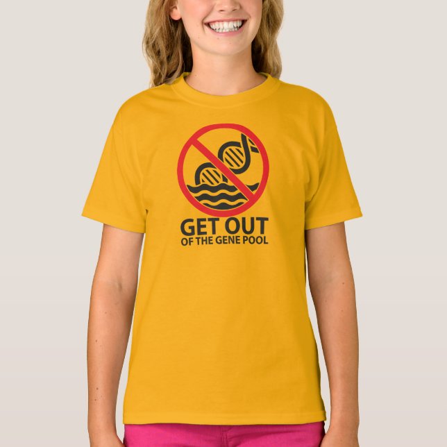 Camiseta Saia da piscina de gene (Frente)