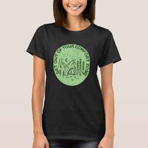 Camiseta Saia Da Sua Zona De Conforto Acampamento