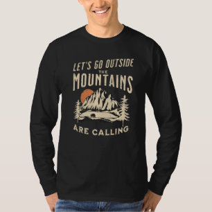 Camiseta Saia Das Montanhas Chamando Hikin De Acampamento