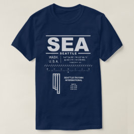 Camiseta Saia do aeroporto de Seattle-Tacoma Int'l SEA