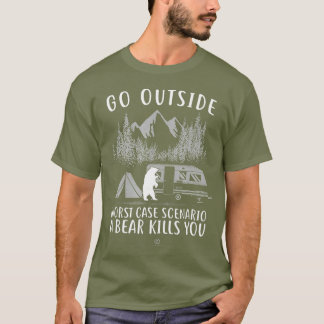 Camiseta Saia do pior cenário de caso Um Matar de urso
