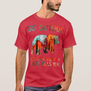 Camiseta Saia do pior cenário de caso Um Matar de urso