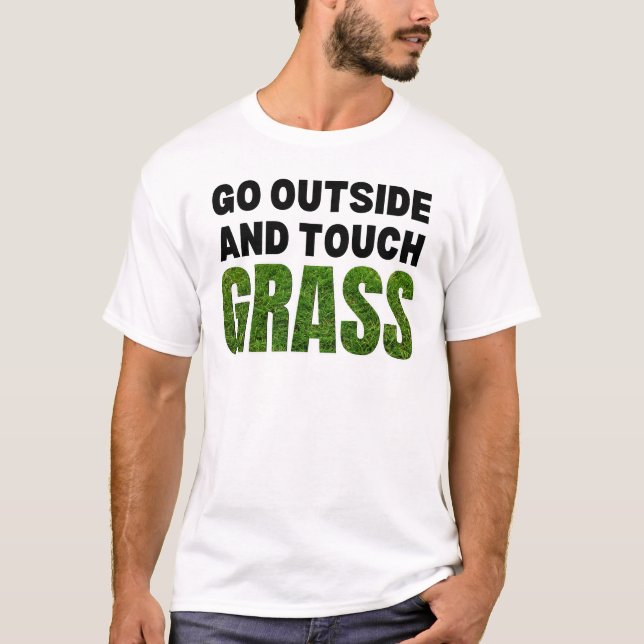Camiseta SAIA DO TOQUE GRAU Humor Engraçado (Frente)