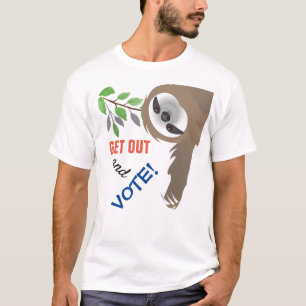 Camiseta Saia e Vote Preguiça Pendurada nos Galhos