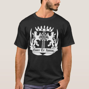 Camiseta saiba o thyself, latin