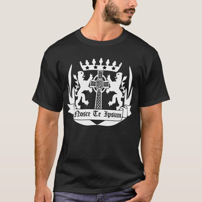 Camiseta saiba o thyself, latin (Frente)