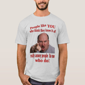 Camiseta Saiba-o todo o t-shirt cómico