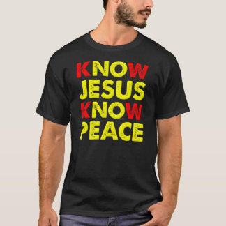 Camiseta Saiba que Jesus sabe o t-shirt do cristão da paz