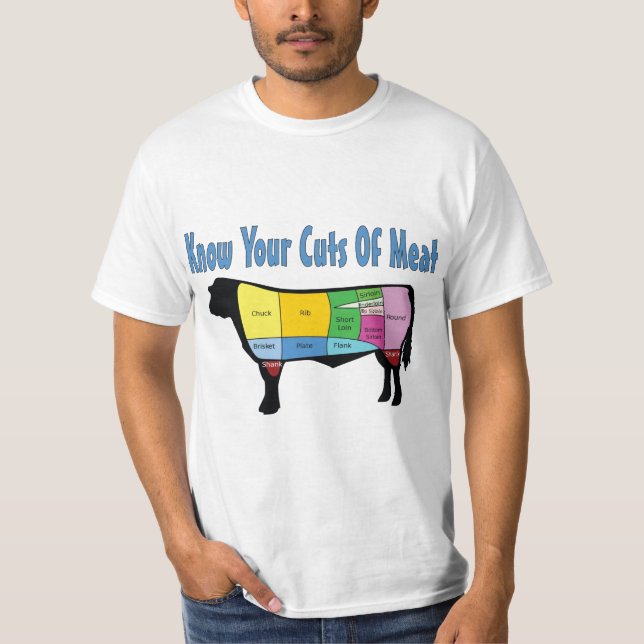 Camiseta Saiba seus cortes de carne (Frente)