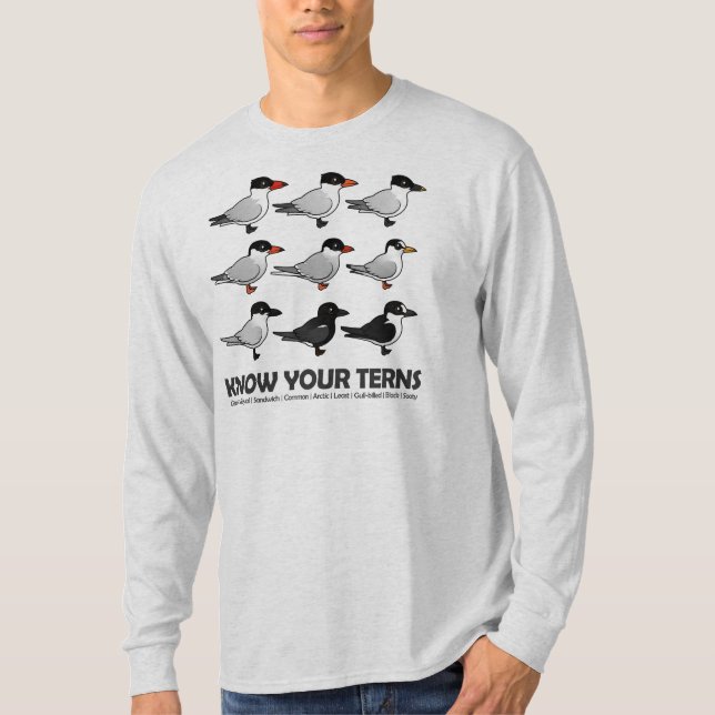 Camiseta Saiba suas andorinhas-do-mar (Frente)