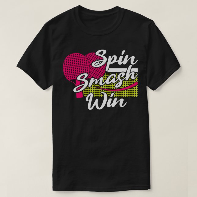 Camiseta Saída 4 do clube do Tênis mesa (Frente do Design)