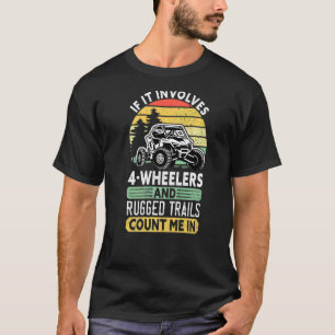 Camiseta Saída Atv Utv 4 Wheeler Off Road Racing Mudim Vin