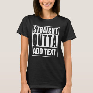 Camiseta Saída de hetero - Adicione seu próprio texto aqui