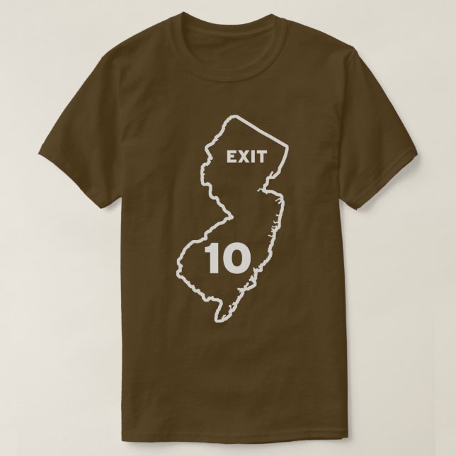 Camiseta Saída de Nova Jersey 10 (Frente do Design)