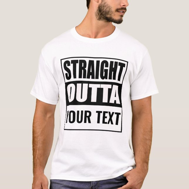 Camiseta SAÍDA do HETERO personalizado - adicione seu texto (Frente)