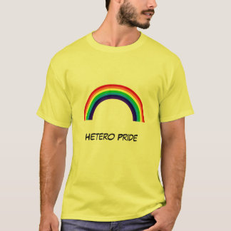 Camiseta Saída do orgulho de Hetero somente