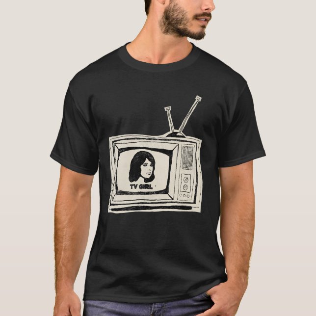 Camiseta Saída Francesa De Rapariga De Tv (Frente)