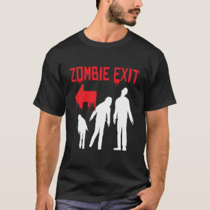 Camiseta Saída Zombie Eu Desculpo Monstro Morto Morto no Di