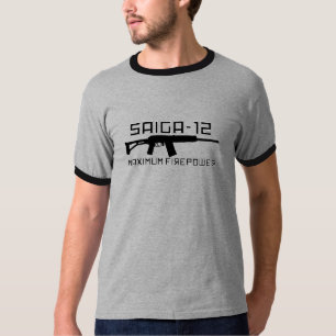 Camiseta Saiga 12 - Potência de fogo máxima
