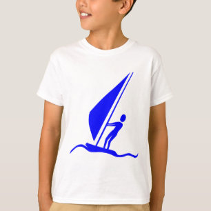Camiseta Sailboarding - azul