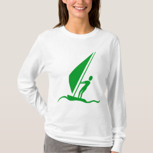 Camiseta Sailboarding - verde de grama
