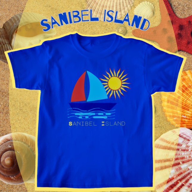Camiseta Sailboat e Sunshine Island Sanibel (Criador carregado)