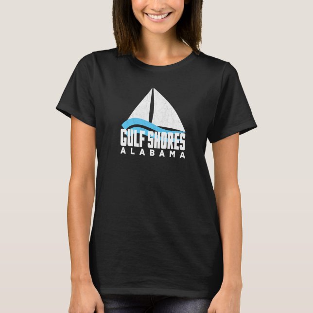 Camiseta Sailboat Gulf Shores Sea Cruiser Yachting Gulf Sta (Frente)