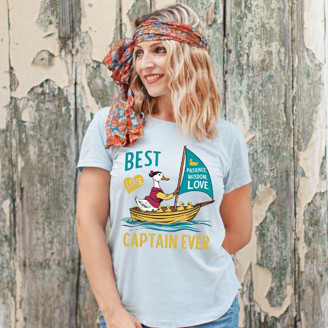Camiseta Sailboat Mama Duck & Babies - Parentalidade Voyage (Criador carregado)