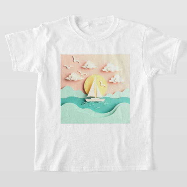 Camiseta Sailboat on the Sea (Postura )
