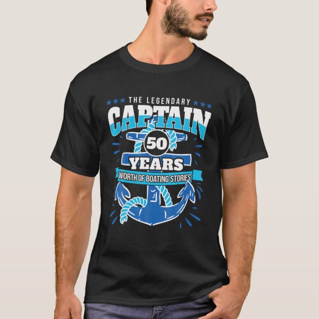 Camiseta Sailer 50º Cruzeiro de Aniversário - Capitão de 50 (Frente)