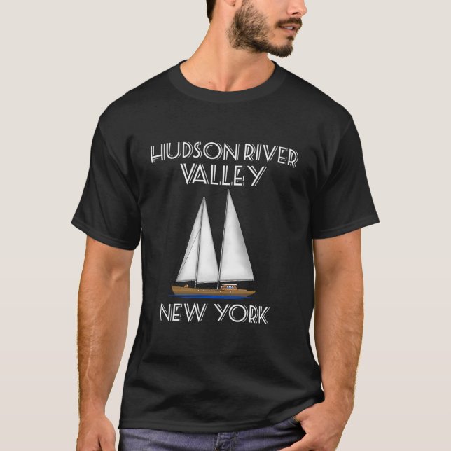 Camiseta Sailing Hudson River Valley New York (Frente)