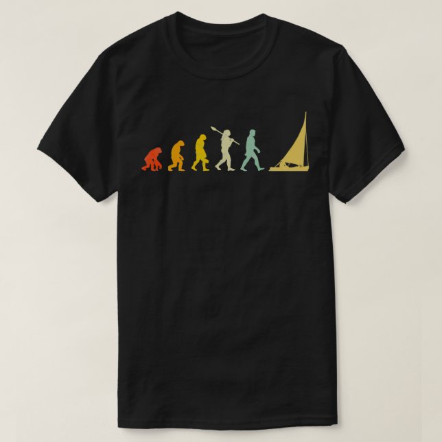 Camiseta Sailor Men Evolution Sailing Gift Idea (Frente do Design)