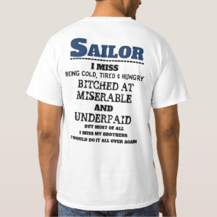 CAMISETA SAILOR - SINTO FALTA DE ESTAR FRIO, CANSADO E COM