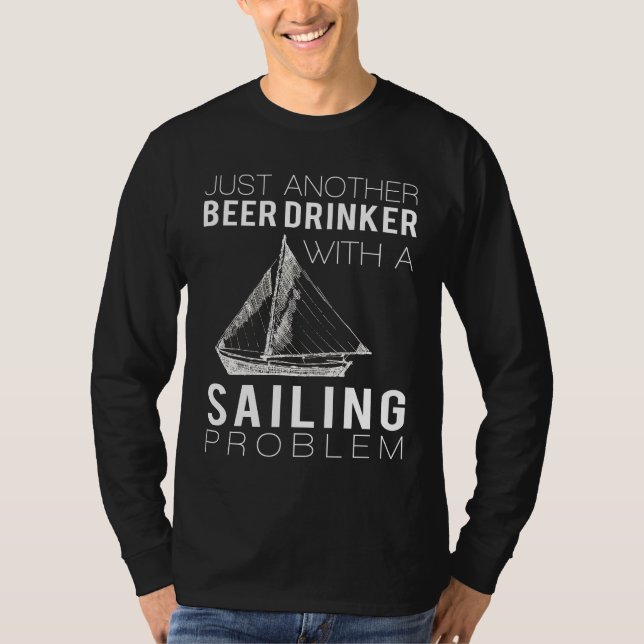 Camiseta Sails & Ales: Apenas mais um bebedeira de cerveja  (Frente)