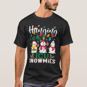 Camiseta Saindo Com Minha UTI, Enfermeira Xmas Light Chri