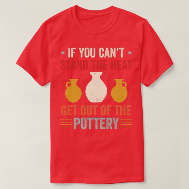 Camiseta Saindo da Cerâmica de Potter Engraçada com Potênci (Frente do Design)