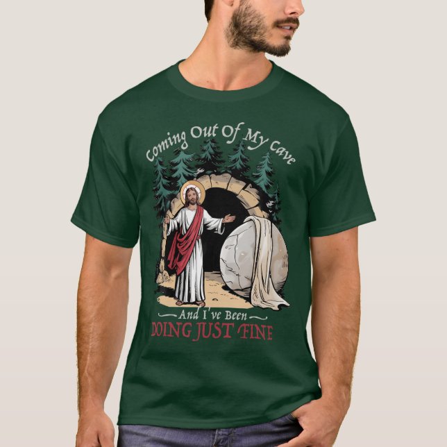 Camiseta Saindo Da Minha Caverna E Eu Estou Muito Bem (Frente)