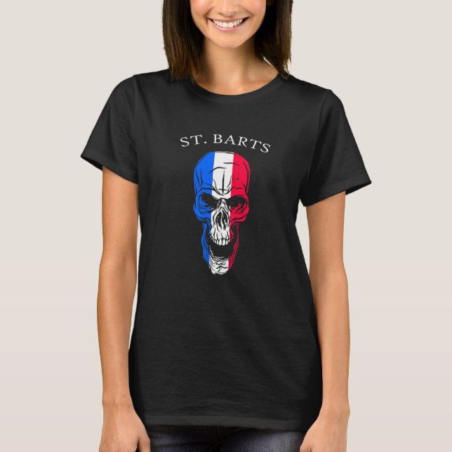Camiseta Saint Barthelemy Skull St Barts (Frente)
