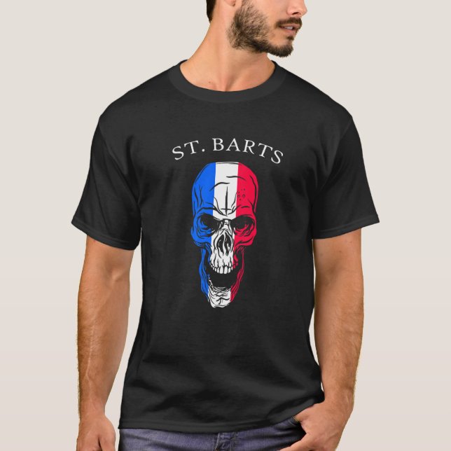 Camiseta Saint Barthelemy Skull St Barts (Frente)